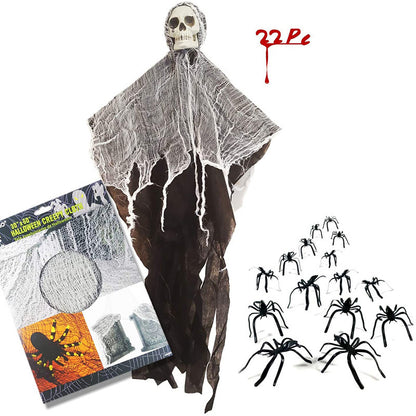 Skull gauze hanging ghost