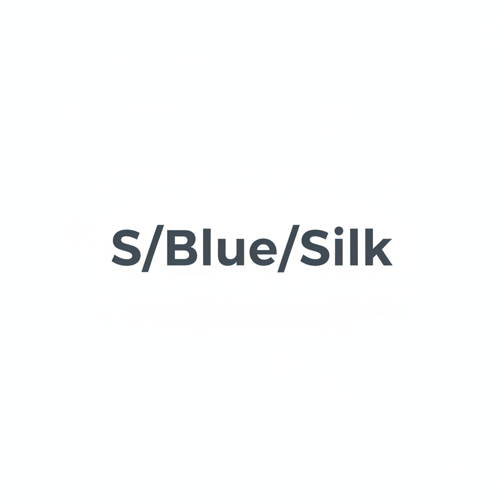 S/Blue/Silk