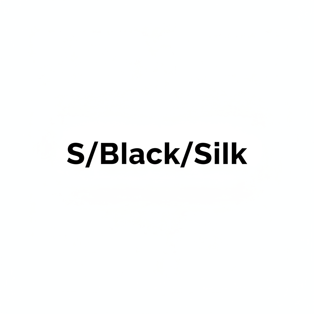 S/Black/Silk