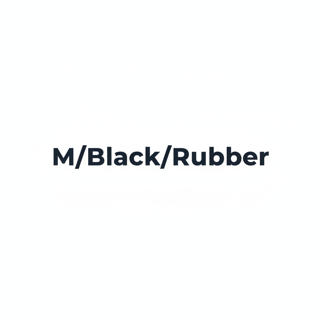 M/Black/Rubber