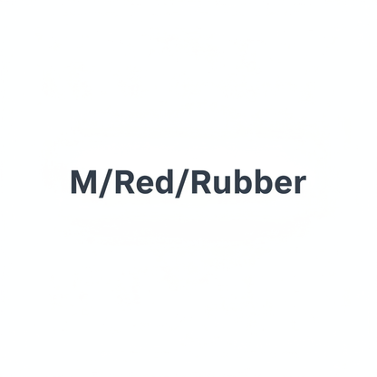 M/Red/Rubber