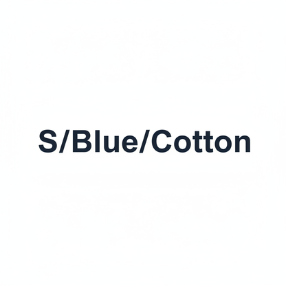 S/Blue/Cotton