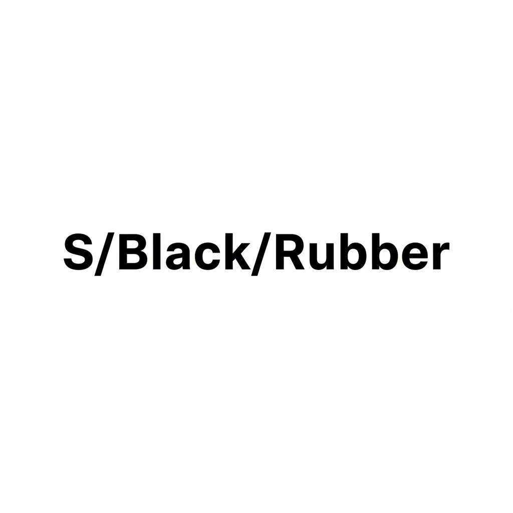 S/Black/Rubber