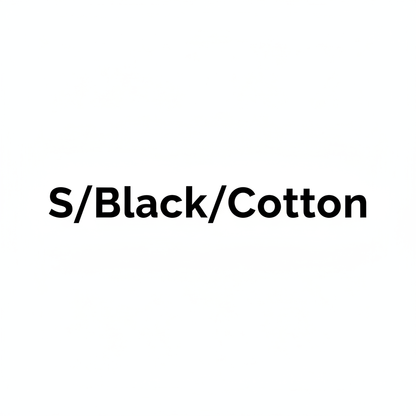 S/Black/Cotton