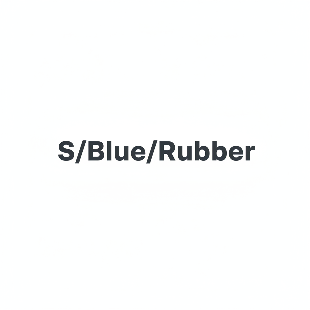S/Blue/Rubber