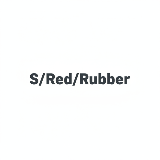 S/Red/Rubber