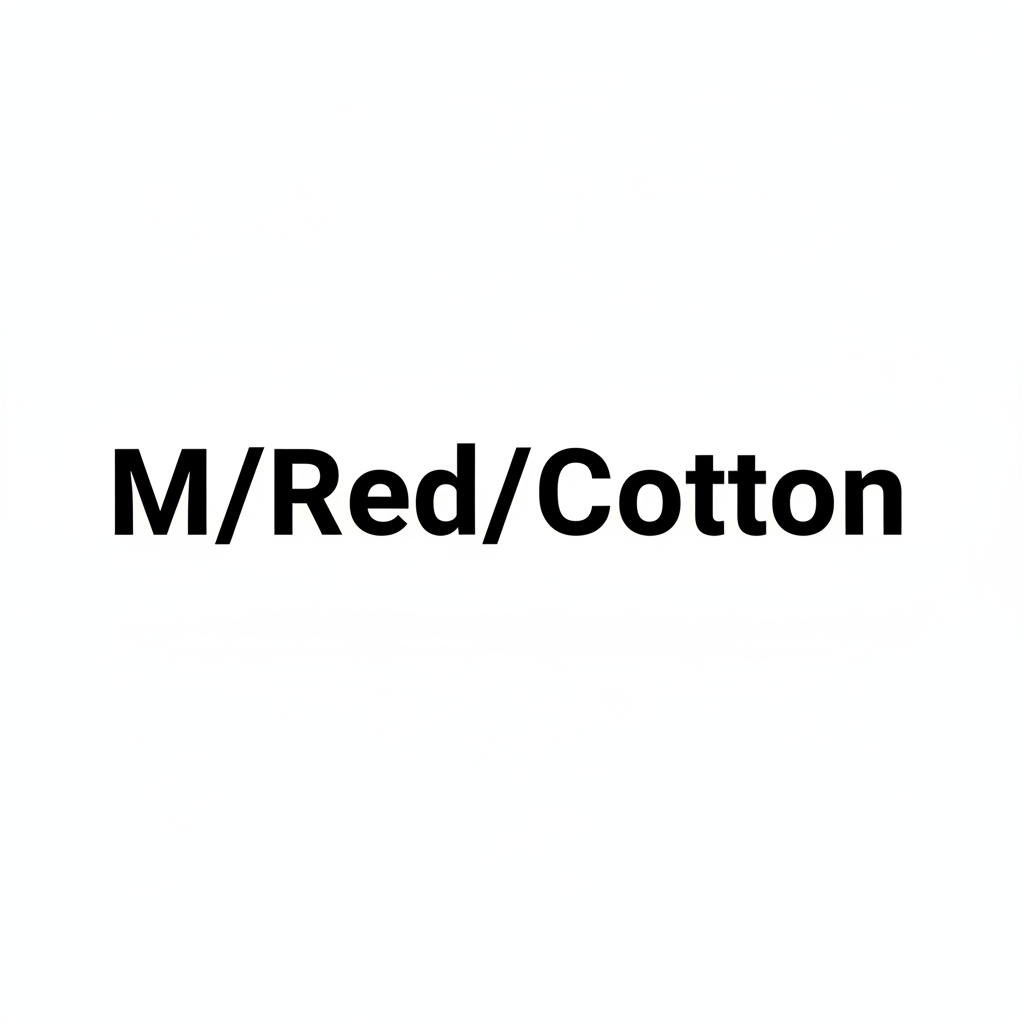 M/Red/Cotton
