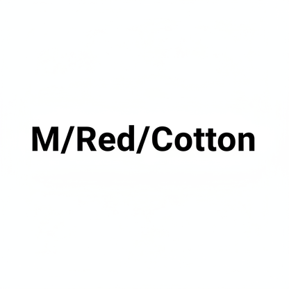 M/Red/Cotton