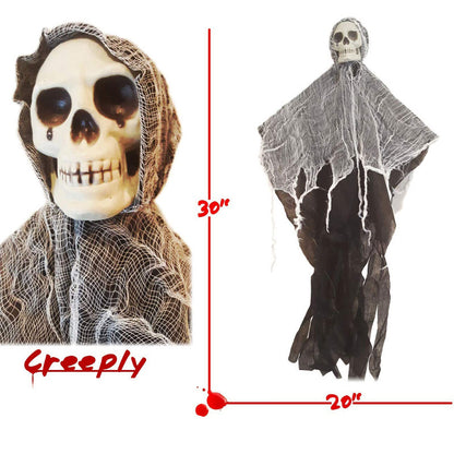 Skull gauze hanging ghost
